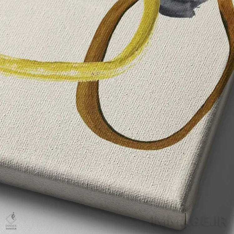 تابلو گلدان II اثر آنی وارن - نمای نزدیک بافت بوم