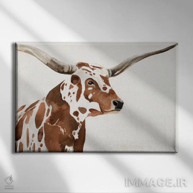 تابلو گاو خالدار IV اثر آنی وارن - نمای روبهرو روی دیوار