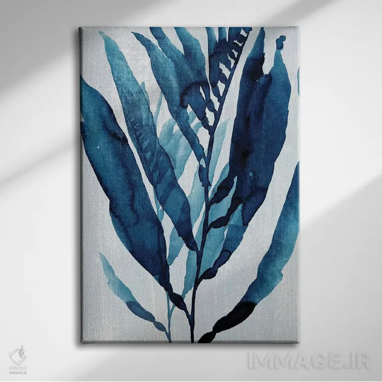 تابلو جریان آبی I اثر آنی وارن - نمای روبهرو روی دیوار