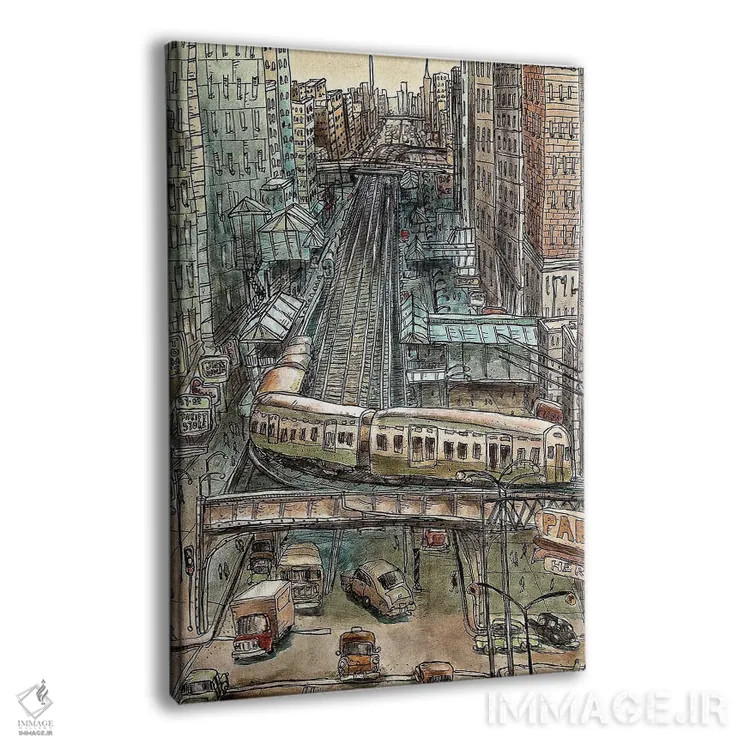 تابلو پشت پیچ اثر آرون ووتن - نمای پرسپکتیو محصول