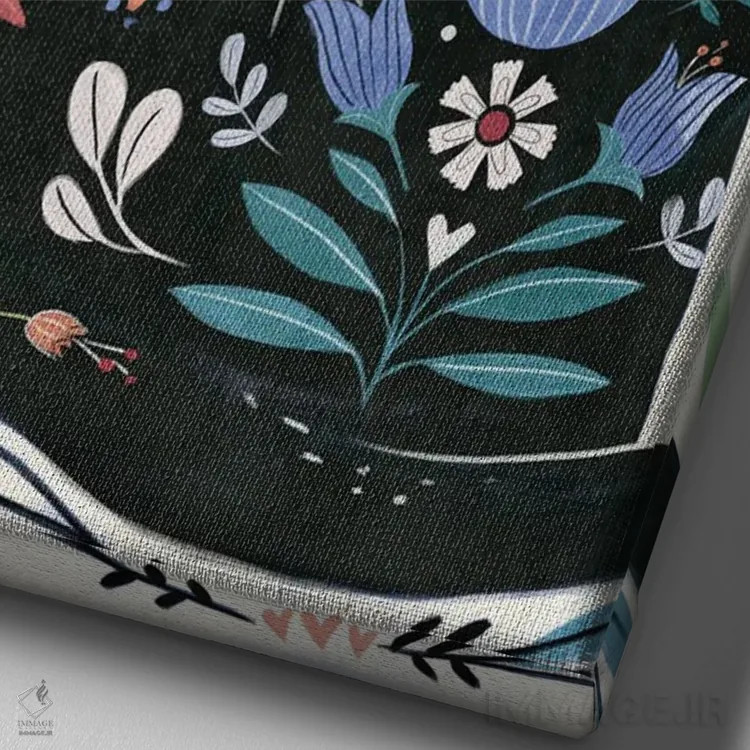 تابلو گربه محلی II اثر آنی وارن - نمای نزدیک بافت بوم