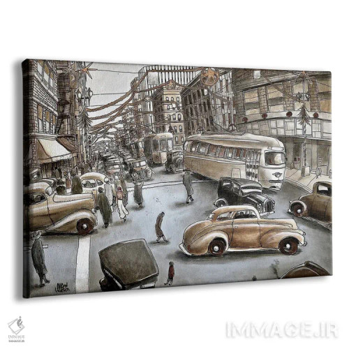 تابلو شب کریسمس ۱۹۴۵ اثر آرون ووتن - نمای پرسپکتیو محصول