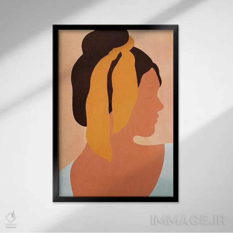 تابلو آرام باش II اثر آنی وارن - نمای قابدار مشکی