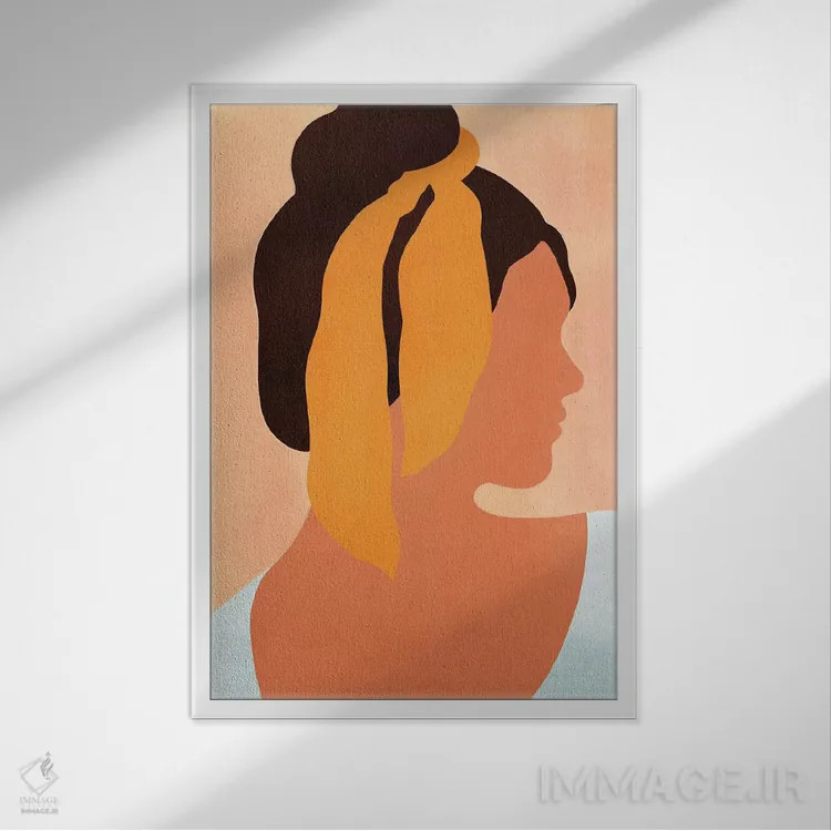 تابلو آرام باش II اثر آنی وارن - نمای قابدار سفید