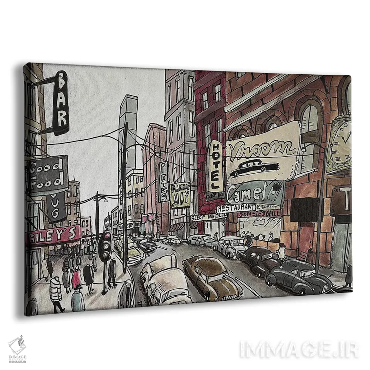 تابلو شیکاگو ۱۹۴۹ اثر آرون ووتن - نمای پرسپکتیو محصول