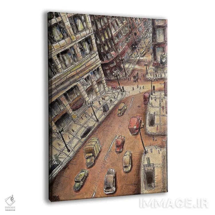 تابلو خیابان استیت ۱۹۵۲ اثر آرون ووتن - نمای پرسپکتیو محصول