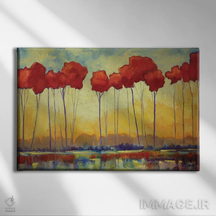 تابلو جنگل پادشاه اثر الکسی فاین - نمای روبهرو روی دیوار