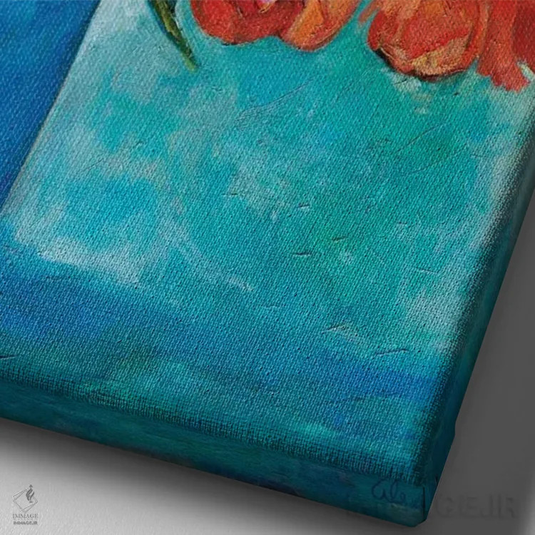 تابلو پر از امید اثر الکسی فاین - نمای نزدیک بافت بوم