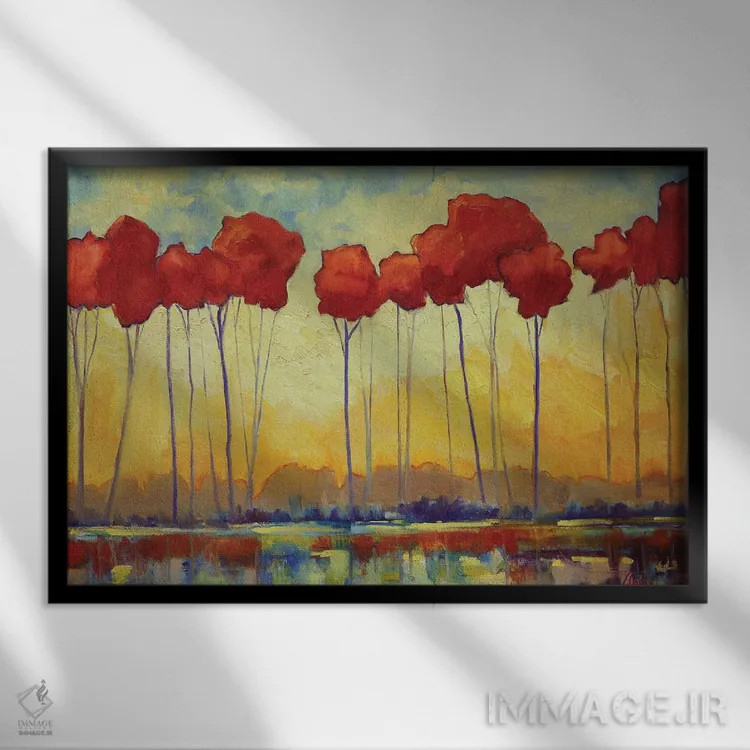 تابلو جنگل پادشاه اثر الکسی فاین - نمای قابدار مشکی