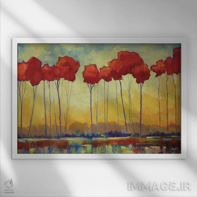 تابلو جنگل پادشاه اثر الکسی فاین - نمای قابدار سفید