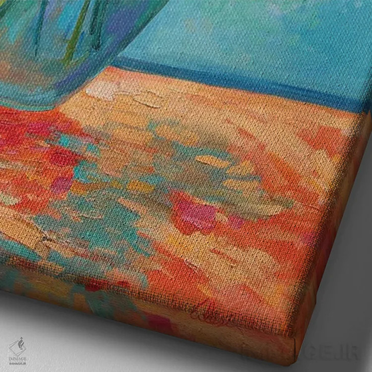 تابلو گلبرگها و پایداری اثر الکسی فاین - نمای نزدیک بافت بوم