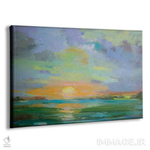 تابلو غروب شرِبتی (رنگ شیرینی شربت) اثر الکسی فاین - نمای پرسپکتیو محصول