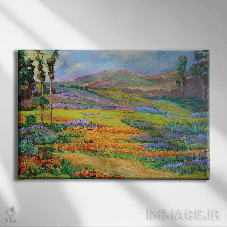 تابلو رویای کالیفرنیا اثر الکسی فاین - نمای روبهرو روی دیوار