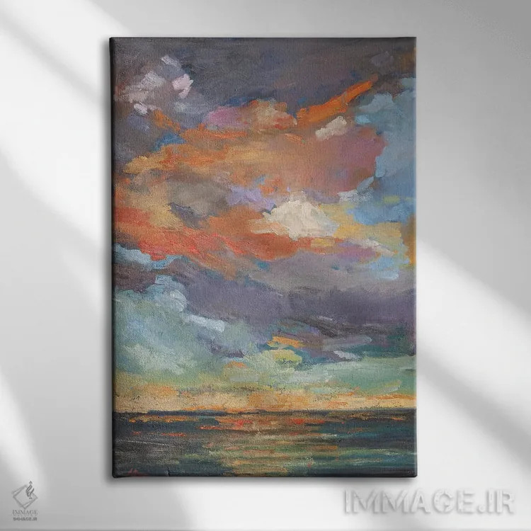 تابلو بازتاب ساحلی اثر الکسی فاین - نمای روبهرو روی دیوار