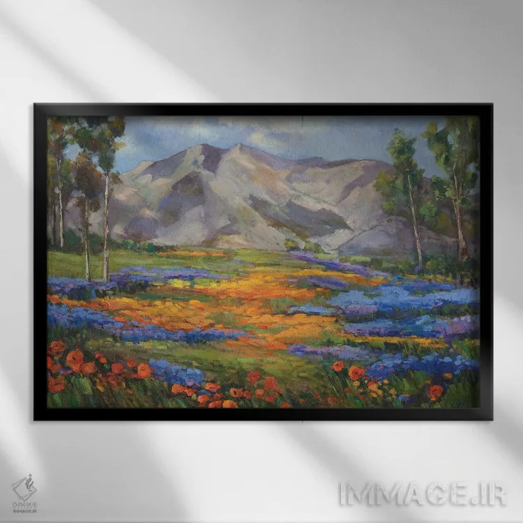 تابلو بهار کارمل اثر الکسی فاین - نمای قابدار مشکی