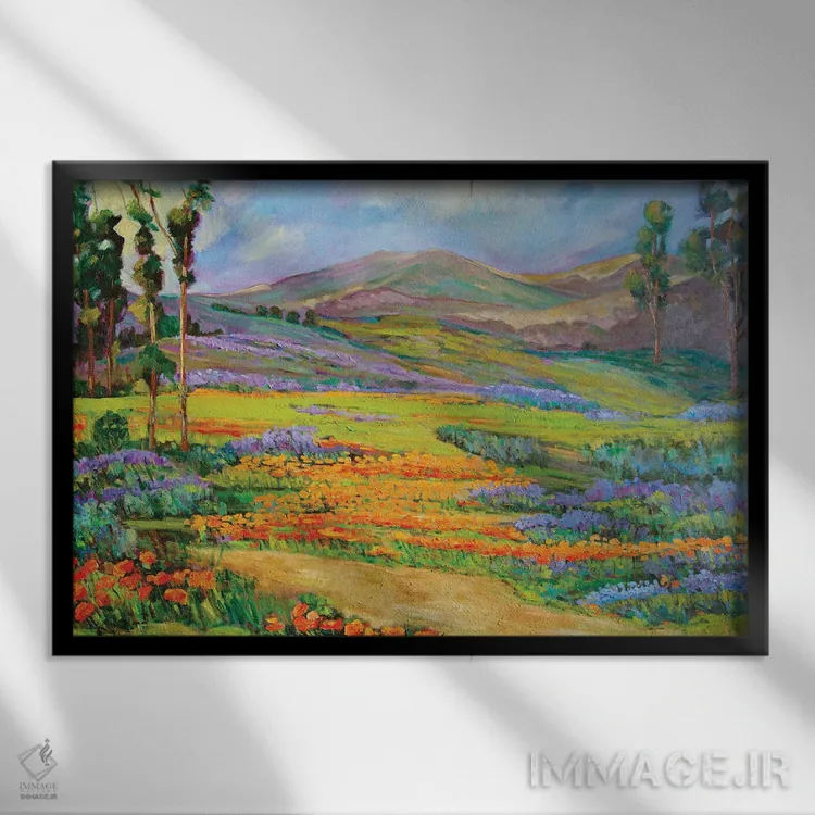 تابلو رویای کالیفرنیا اثر الکسی فاین - نمای قابدار مشکی