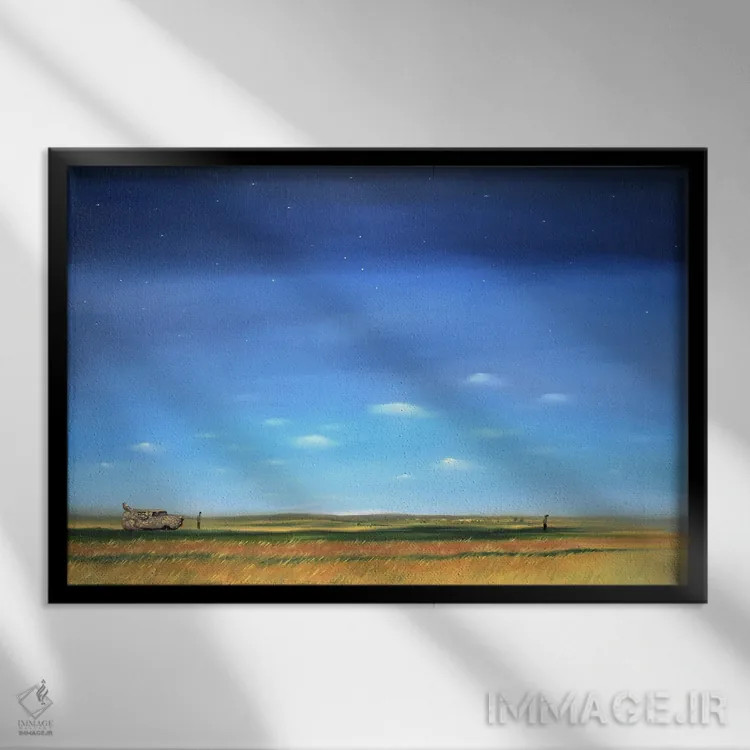 تابلو احمق و احمقتر (فیلم کمدی) اثر الکس کر - نمای قابدار مشکی