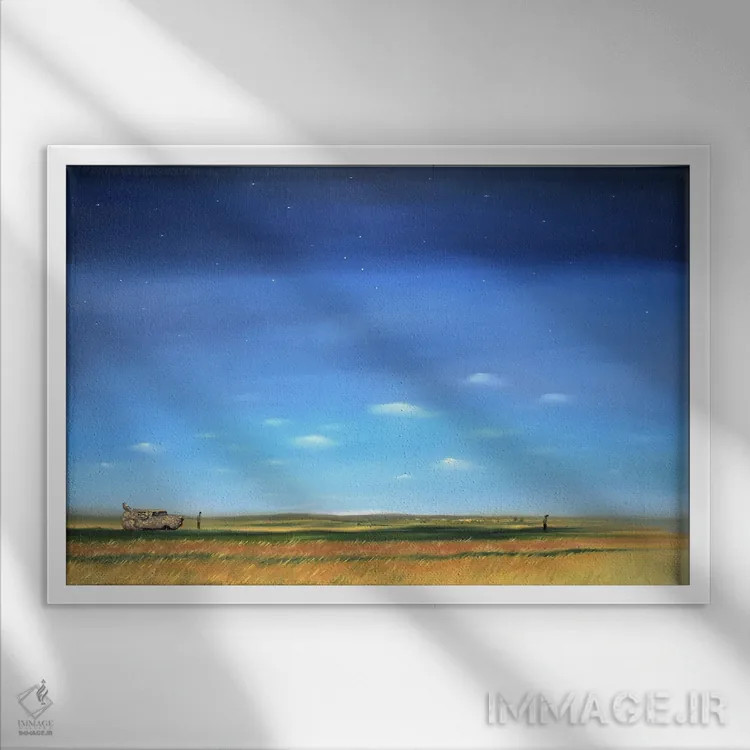 تابلو احمق و احمقتر (فیلم کمدی) اثر الکس کر - نمای قابدار سفید