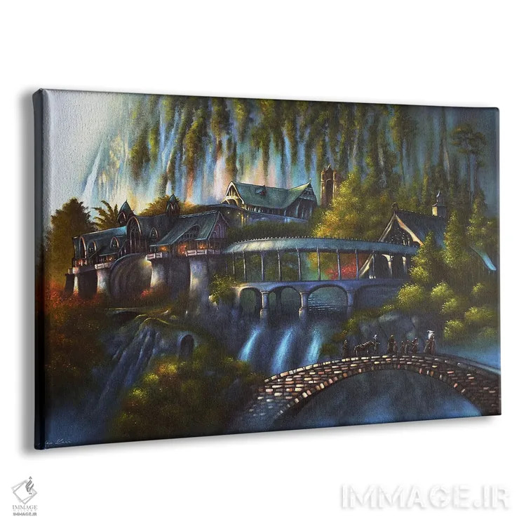 تابلو ریوندل (ارباب حلقهها) اثر الکس کر - نمای پرسپکتیو محصول