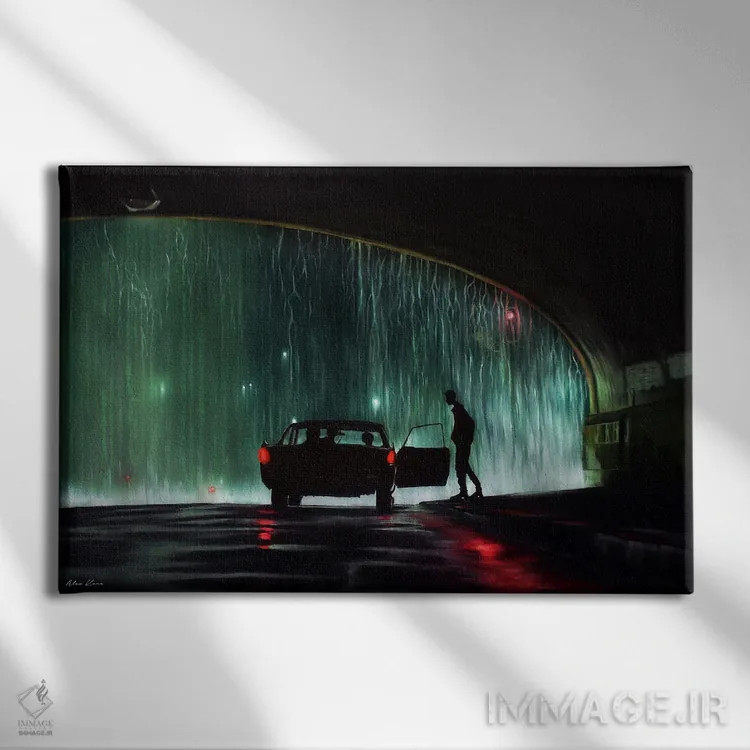 تابلو ماتریکس، وارد شو (فیلم ماتریکس) اثر الکس کر - نمای روبهرو روی دیوار