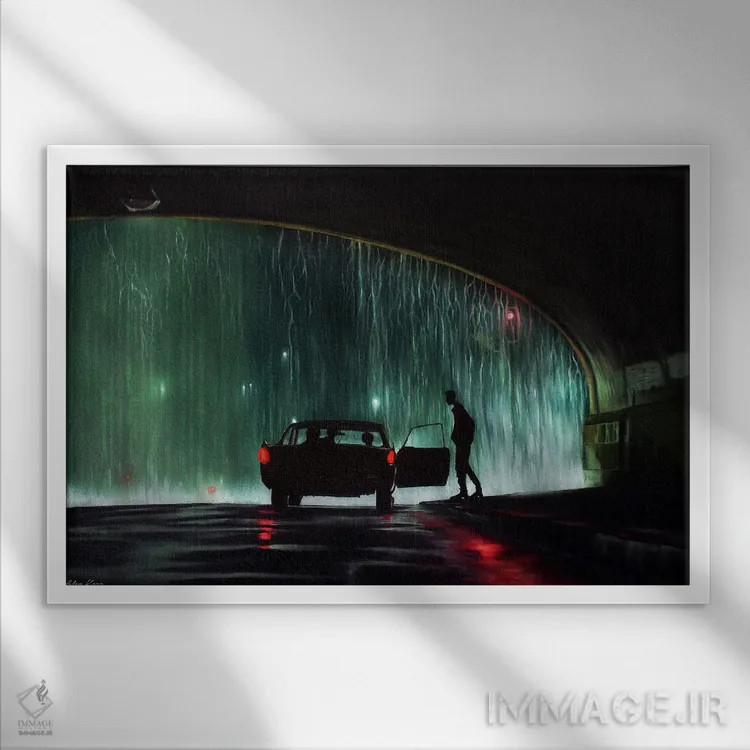 تابلو ماتریکس، وارد شو (فیلم ماتریکس) اثر الکس کر - نمای قابدار سفید