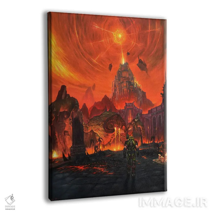 تابلو نکراول دوم (بازی Doom) اثر الکس کر - نمای پرسپکتیو محصول