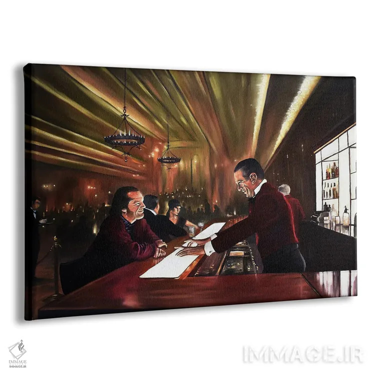 تابلو درخشش، صحنهٔ بار (فیلم درخشش) اثر الکس کر - نمای پرسپکتیو محصول