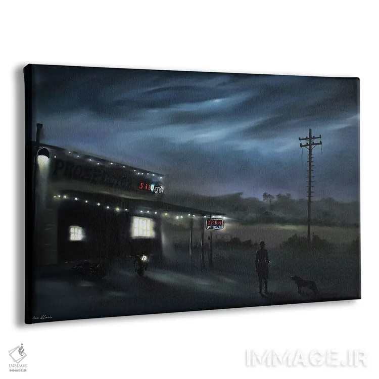 تابلو آواره اثر الکس کر - نمای پرسپکتیو محصول