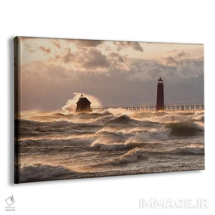 تابلو دریاچهٔ خروشان اثر الکس لی - نمای پرسپکتیو محصول