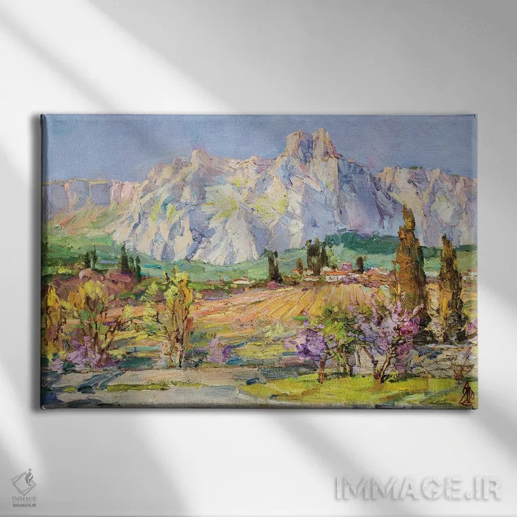 تابلو آی پتری (کوه در کریمه) اثر سرگئی الکساندروویچ پوزدیف - نمای روبهرو روی دیوار