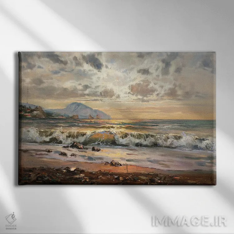 تابلو صبح اثر سرگئی الکساندروویچ پوزدیف - نمای روبهرو روی دیوار