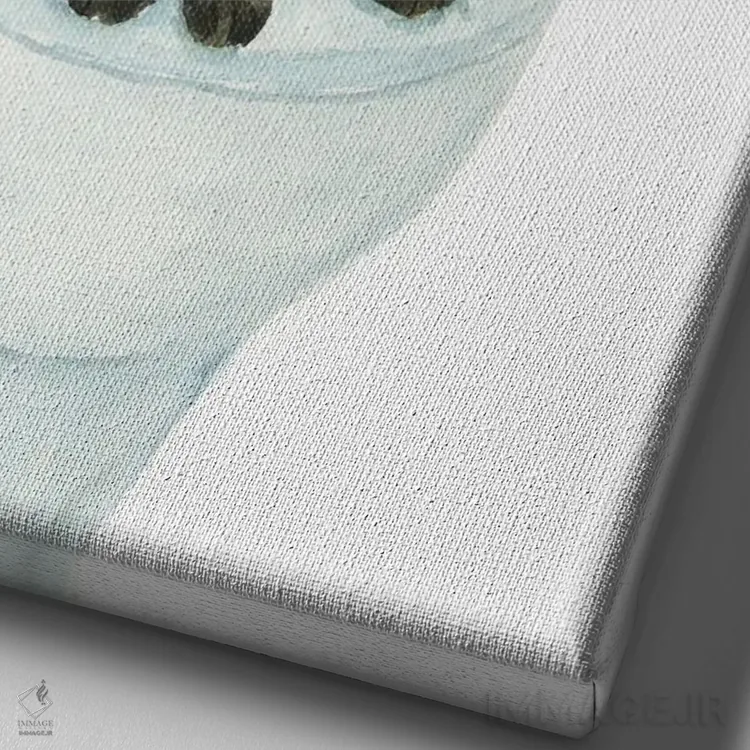 تابلو گربهٔ سیامی رگدال روی توالت اثر آلکسی دیمیتریویچ شمیروف - نمای نزدیک بافت بوم