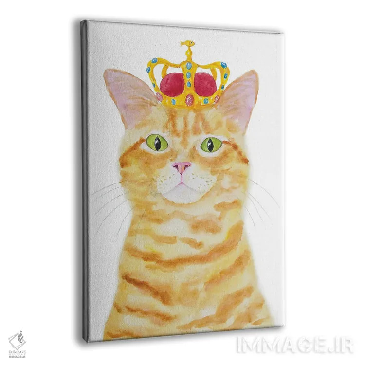 تابلو گربهٔ نارنجی تاجدار اثر آلکسی دیمیتریویچ شمیروف - نمای پرسپکتیو محصول