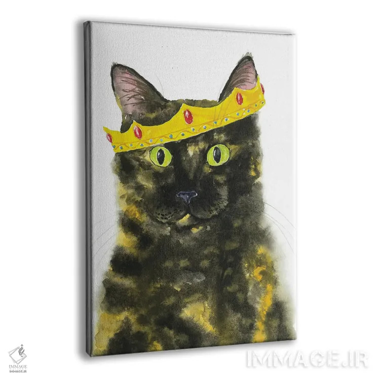 تابلو گربهٔ لاکپشتی تاجدار اثر آلکسی دیمیتریویچ شمیروف - نمای پرسپکتیو محصول