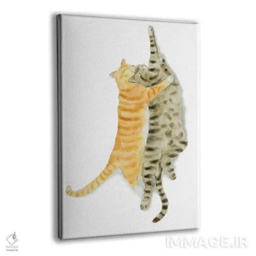 تابلو گربهٔ قهوهای راهراه و نارنجی II اثر آلکسی دیمیتریویچ شمیروف - نمای پرسپکتیو محصول