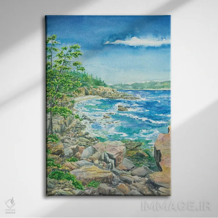 تابلو پارک ملی آکادیا (آمریکا) اثر آلکسی دیمیتریویچ شمیروف - نمای روبهرو روی دیوار