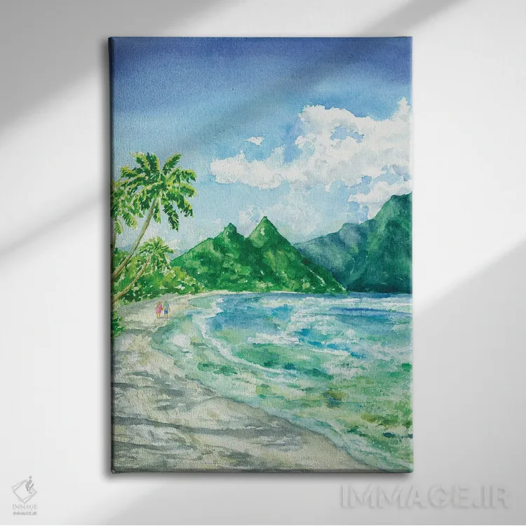 تابلو پارک ملی ساموآی آمریکا اثر آلکسی دیمیتریویچ شمیروف - نمای روبهرو روی دیوار