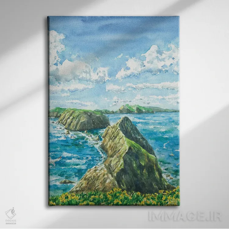 تابلو پارک ملی جزایر چنل (آمریکا) اثر آلکسی دیمیتریویچ شمیروف - نمای روبهرو روی دیوار