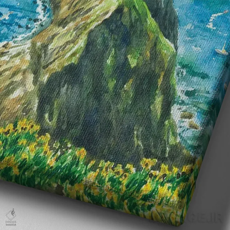 تابلو پارک ملی جزایر چنل (آمریکا) اثر آلکسی دیمیتریویچ شمیروف - نمای نزدیک بافت بوم