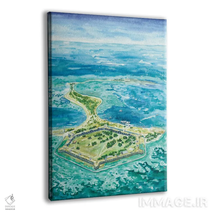 تابلو پارک ملی درای تورتوگاس اثر آلکسی دیمیتریویچ شمیروف - نمای پرسپکتیو محصول