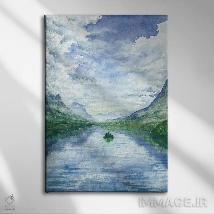 تابلو پارک ملی گلیشر (یخچالهای طبیعی) اثر آلکسی دیمیتریویچ شمیروف - نمای روبهرو روی دیوار