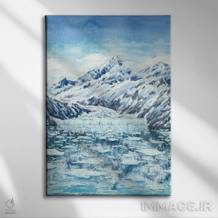 تابلو پارک ملی خلیج یخچالی اثر آلکسی دیمیتریویچ شمیروف - نمای روبهرو روی دیوار