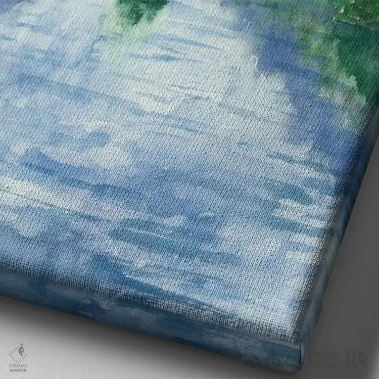 تابلو پارک ملی گلیشر (یخچالهای طبیعی) اثر آلکسی دیمیتریویچ شمیروف - نمای نزدیک بافت بوم