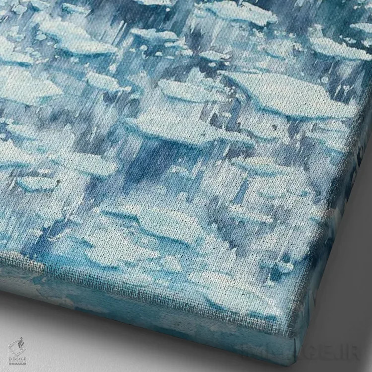 تابلو پارک ملی خلیج یخچالی اثر آلکسی دیمیتریویچ شمیروف - نمای نزدیک بافت بوم