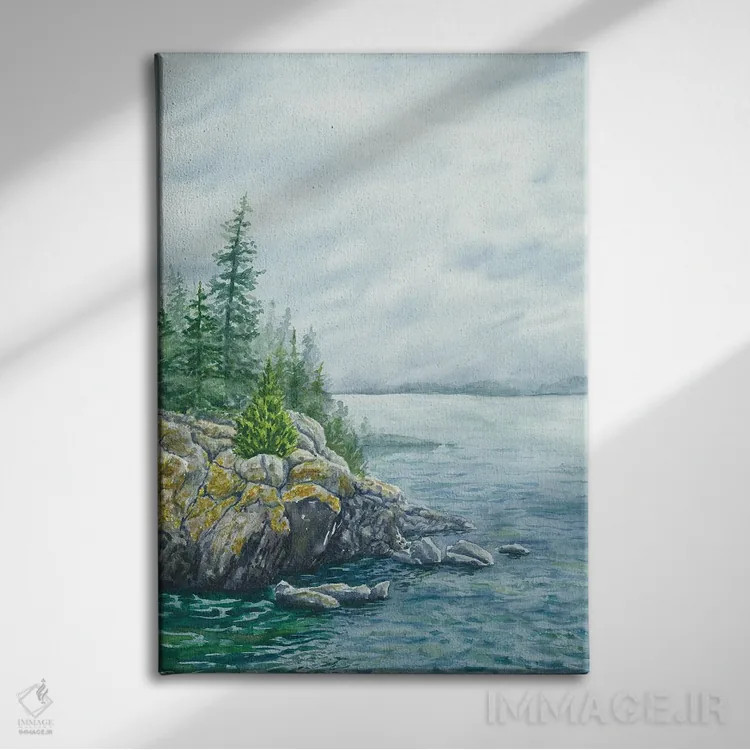 تابلو پارک ملی جزیره رویال اثر آلکسی دیمیتریویچ شمیروف - نمای روبهرو روی دیوار