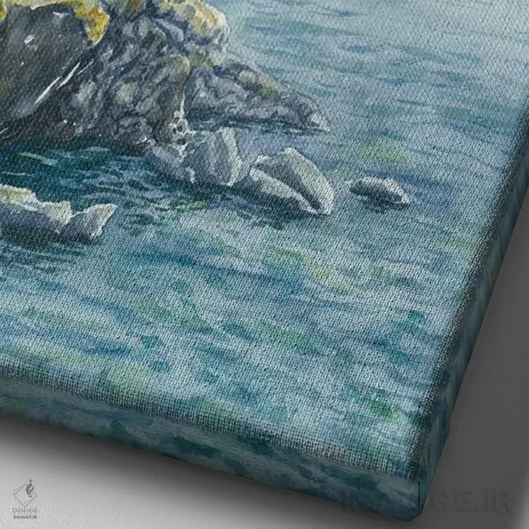 تابلو پارک ملی جزیره رویال اثر آلکسی دیمیتریویچ شمیروف - نمای نزدیک بافت بوم