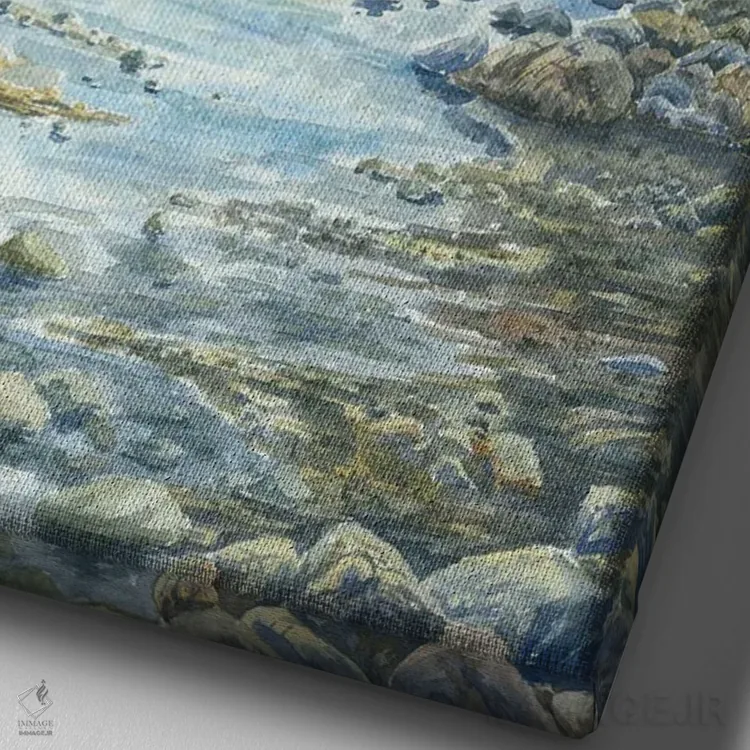 تابلو پارک ملی کنیون شاهان (کینگ کنیون) اثر آلکسی دیمیتریویچ شمیروف - نمای نزدیک بافت بوم