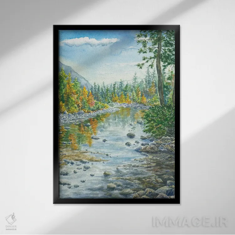 تابلو پارک ملی کنیون شاهان (کینگ کنیون) اثر آلکسی دیمیتریویچ شمیروف - نمای قابدار مشکی