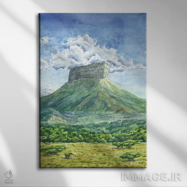 تابلو پارک ملی مسا ورده (آمریکا) اثر آلکسی دیمیتریویچ شمیروف - نمای روبهرو روی دیوار