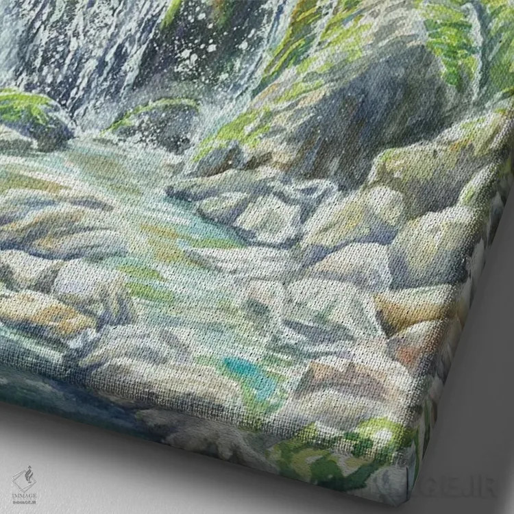 تابلو پارک ملی آتشفشانی لاسن اثر آلکسی دیمیتریویچ شمیروف - نمای نزدیک بافت بوم